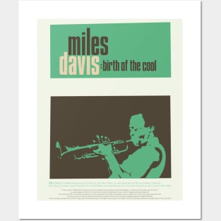 Miles Davis - Minimal Tribute to 'Birth of the Cool' Posters and Art